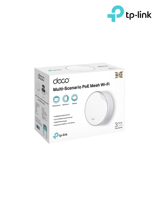 TP-Link Deco X50-PoE AX3000 Router (3-Pack)